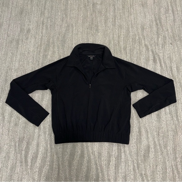 Athleta Tops - Athleta Black Half Zip Long Sleeve Light Weight Pullover Women’s Size M